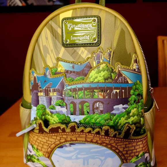 Loungefly Handbags - Exclusive Lord of the Rings Rivendell Loungefly Backpack Purse NWT
